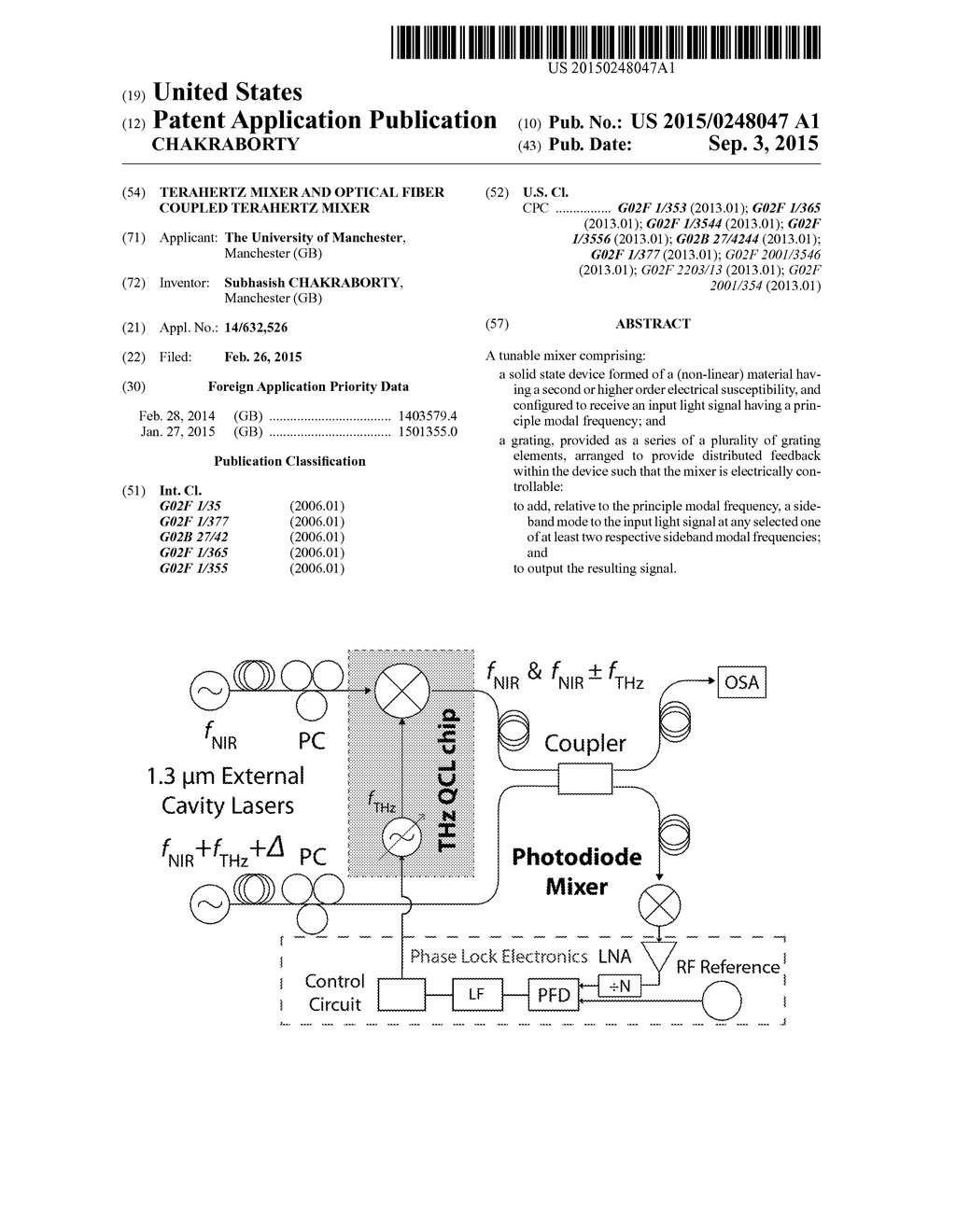 Terahertz Mixer and Optical Fiber Coupled Terahertz Mixer - diagram, schematic, and image 01