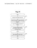 STORAGE SYSTEM, MANAGEMENT COMPUTER, AND VIRTUAL LOGICAL VOLUME MANAGEMENT     METHOD diagram and image