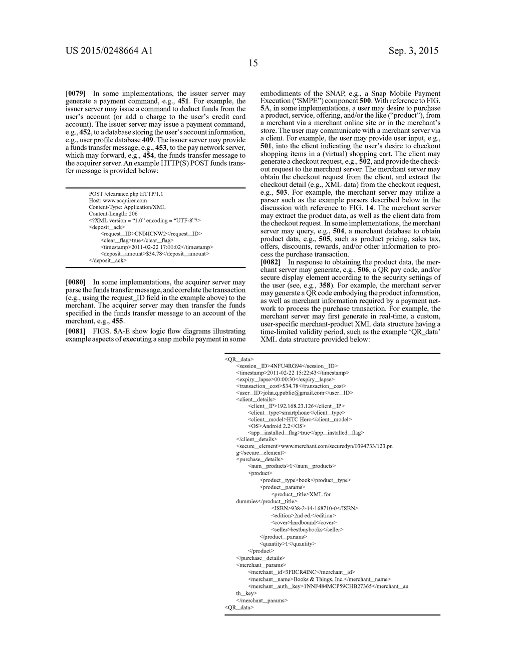 Snap Mobile Payment Apparatuses, Methods and Systems - diagram, schematic, and image 72