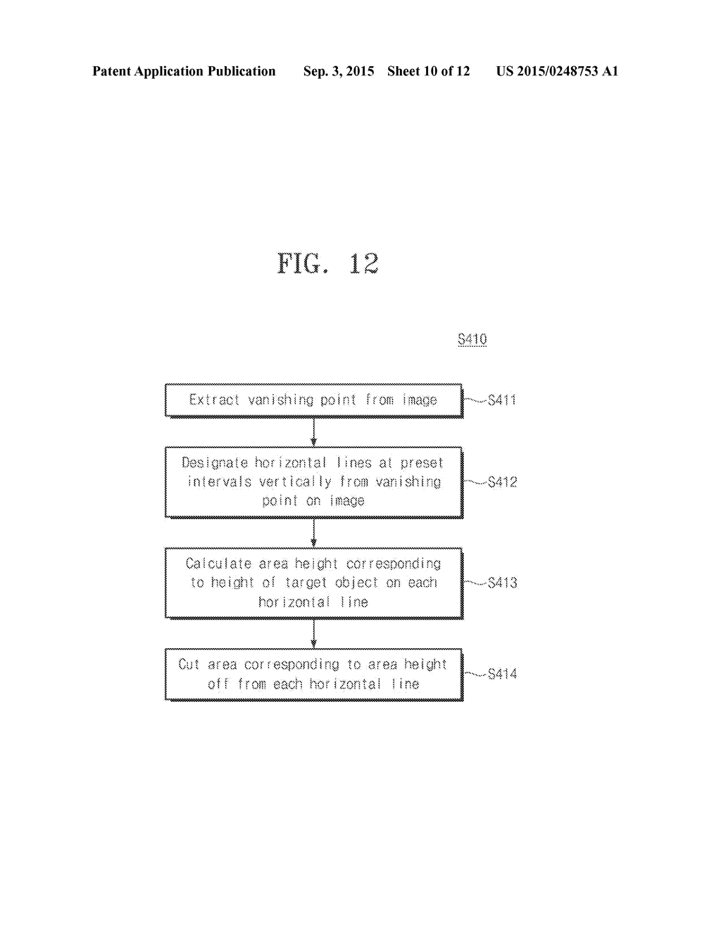 IMAGE PROCESSING APPARATUS AND METHOD FOR DETECTING OBJECT USING     EQUI-HEIGHT MOSAICKING IMAGE, AND VEHICLE OPERATION ASSISTING SYSTEM     EMPLOYING SAME - diagram, schematic, and image 11