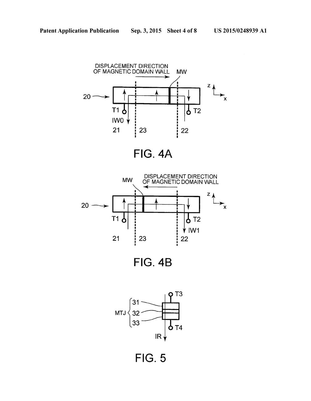 MAGNETIC-DOMAIN-WALL-DISPLACEMENT MEMORY CELL AND INITIALIZING METHOD     THEREFOR - diagram, schematic, and image 05