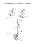 REAR STEER PORTABLE WHEELCHAIR diagram and image