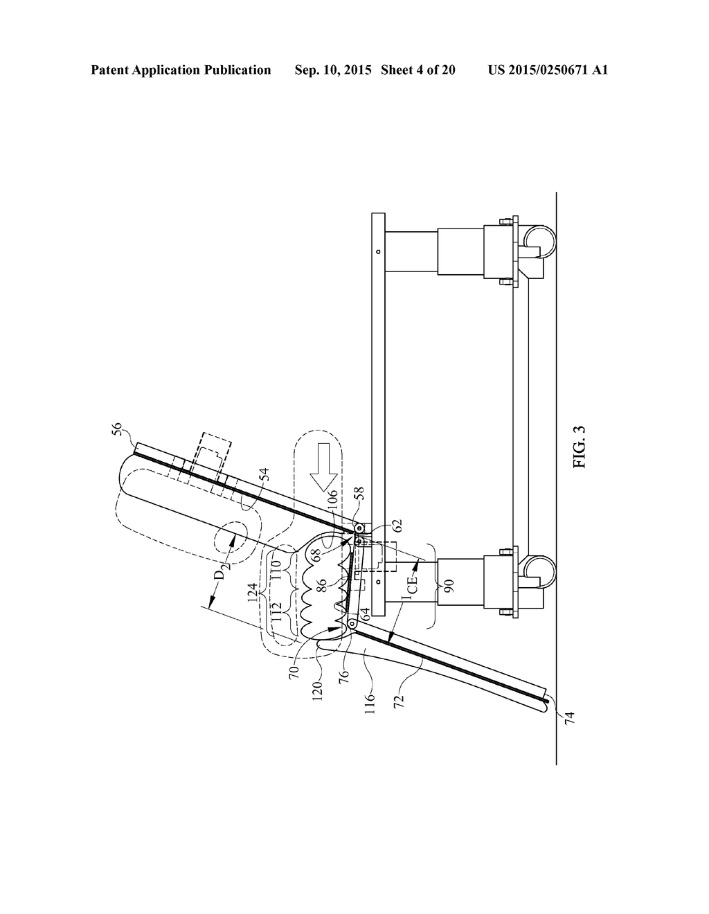 Bed Frame, Mattress and Bed with Enhanced Chair Egress Capability - diagram, schematic, and image 05