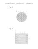 CERAMIC HONEYCOMB STRUCTURE AND ITS PRODUCTION METHOD diagram and image