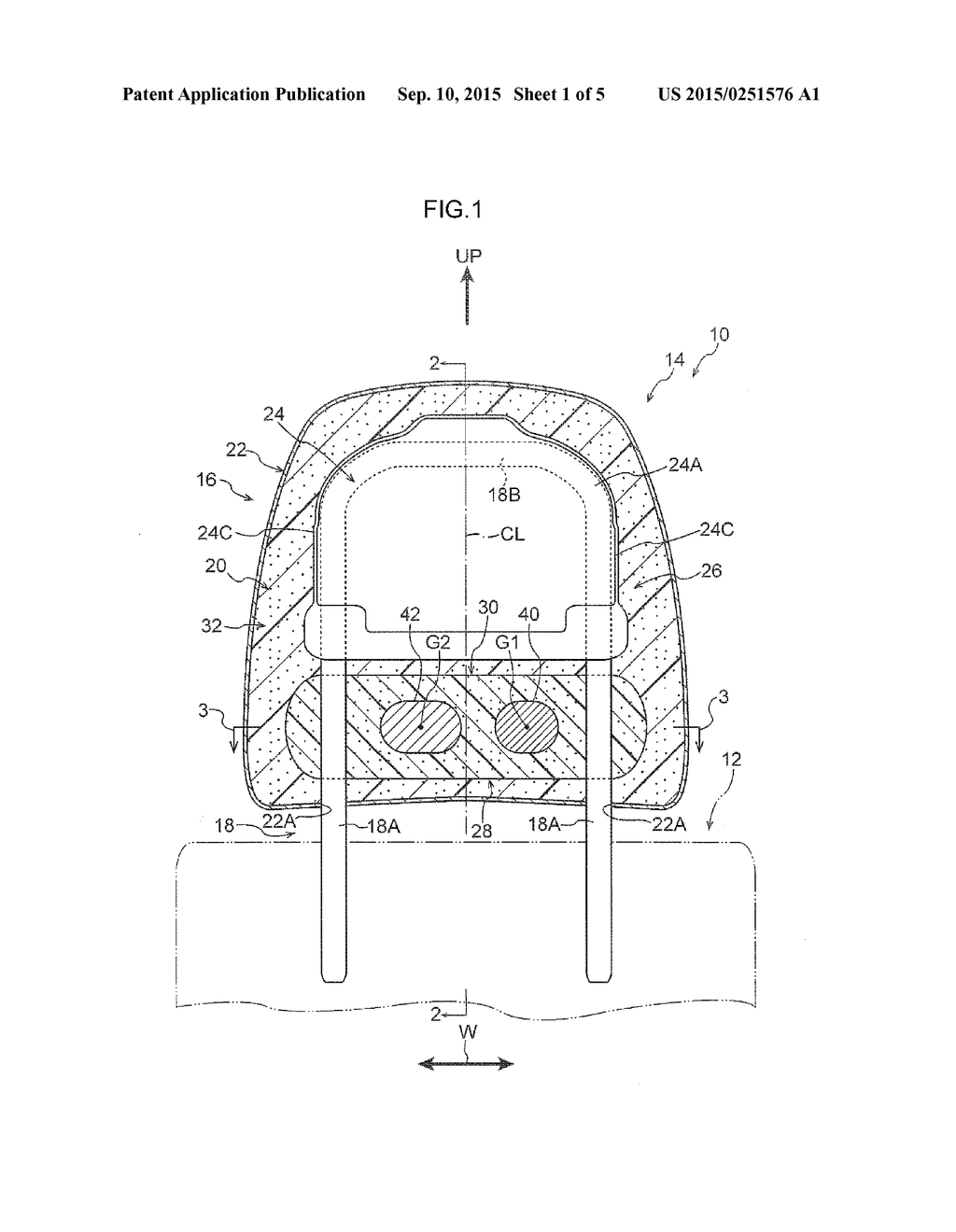 HEADREST AND VEHICLE SEAT PROVIDED THEREWITH - diagram, schematic, and image 02