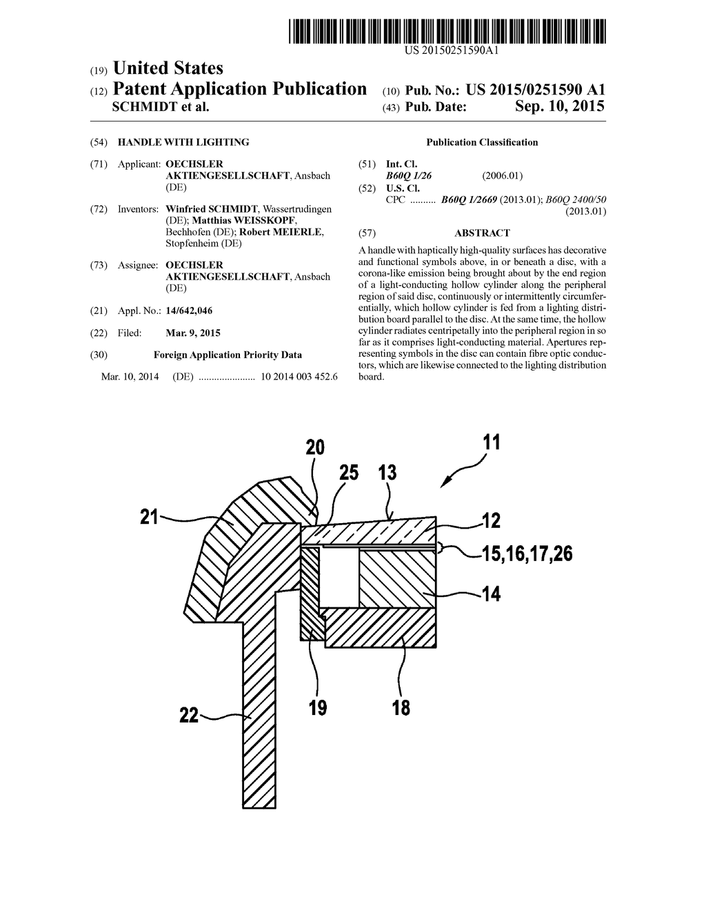 HANDLE WITH LIGHTING - diagram, schematic, and image 01