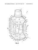 PRODUCT CONTAINER HAVING NARROWED WAIST PORTION diagram and image