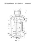 PRODUCT CONTAINER HAVING NARROWED WAIST PORTION diagram and image