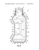 PRODUCT CONTAINER HAVING NARROWED WAIST PORTION diagram and image