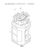 CLOSURE ASSEMBLY INCLUDING PIVOTABLE HANDLE AND METHOD FOR SEALING A     CONTAINER diagram and image