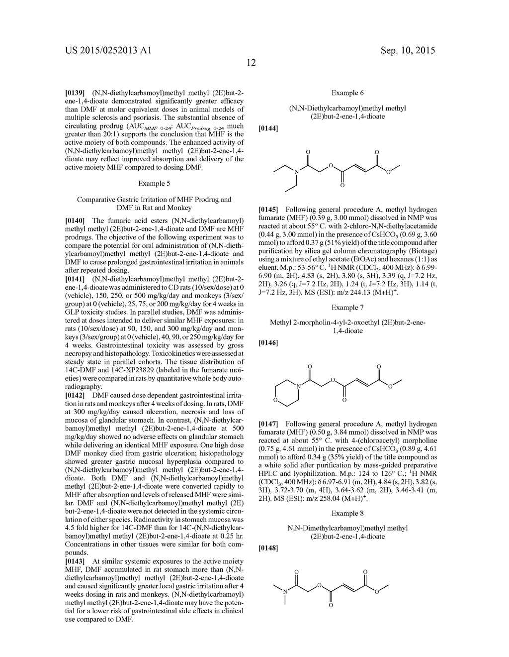 TREATMENT OF MULTIPLE SCLEROSIS AND PSORIASIS USING PRODRUGS OF METHYL     HYDROGEN FUMARATE - diagram, schematic, and image 13