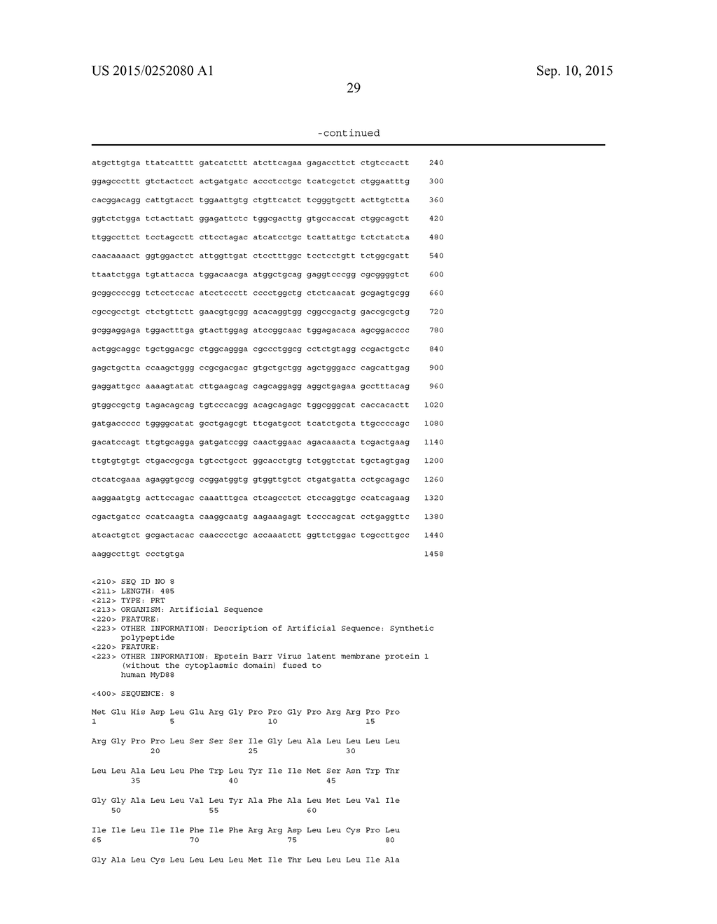 FUSION PROTEINS FOR PROMOTING AN IMMUNE RESPONSE, NUCLEIC ACIDS ENCODING     SAME, AND METHODS OF MAKING AND USE THEREOF - diagram, schematic, and image 53