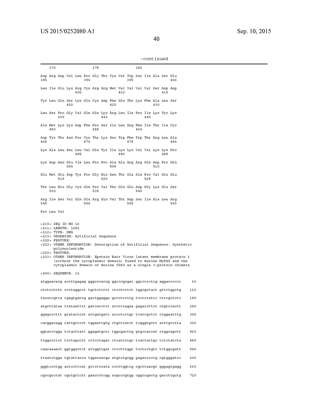 FUSION PROTEINS FOR PROMOTING AN IMMUNE RESPONSE, NUCLEIC ACIDS ENCODING     SAME, AND METHODS OF MAKING AND USE THEREOF - diagram, schematic, and image 64