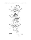 DEVICE FOR ACTUATING ONE OR MORE MOVING PARTS, NOTABLY FOR A MOTOR VEHICLE     TURBOCHARGER diagram and image