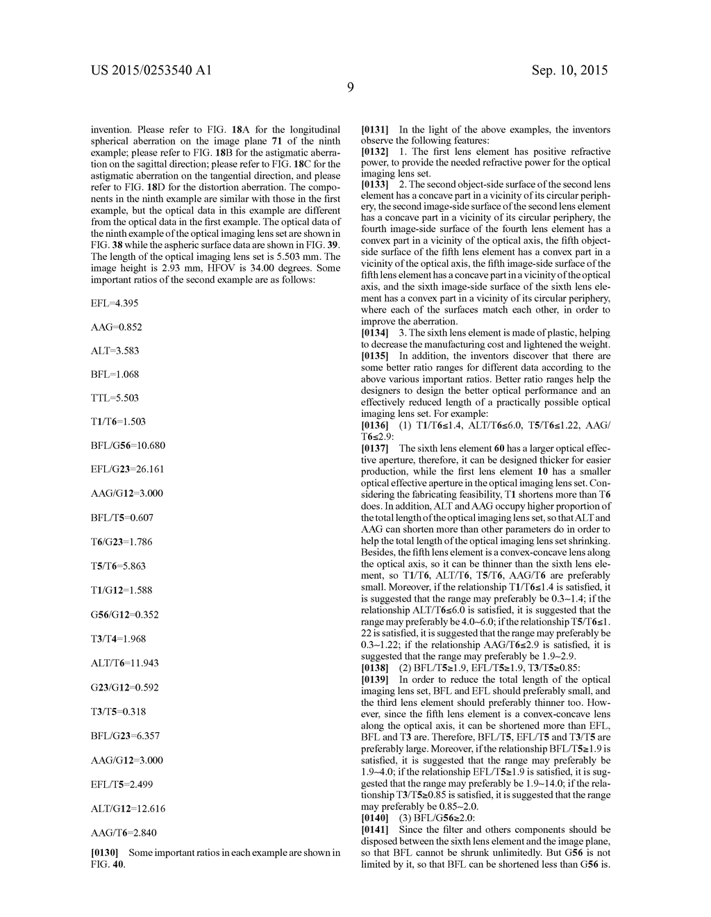 OPTICAL IMAGING LENS AND ELECTRONIC DEVICE COMPRISING THE SAME - diagram, schematic, and image 41