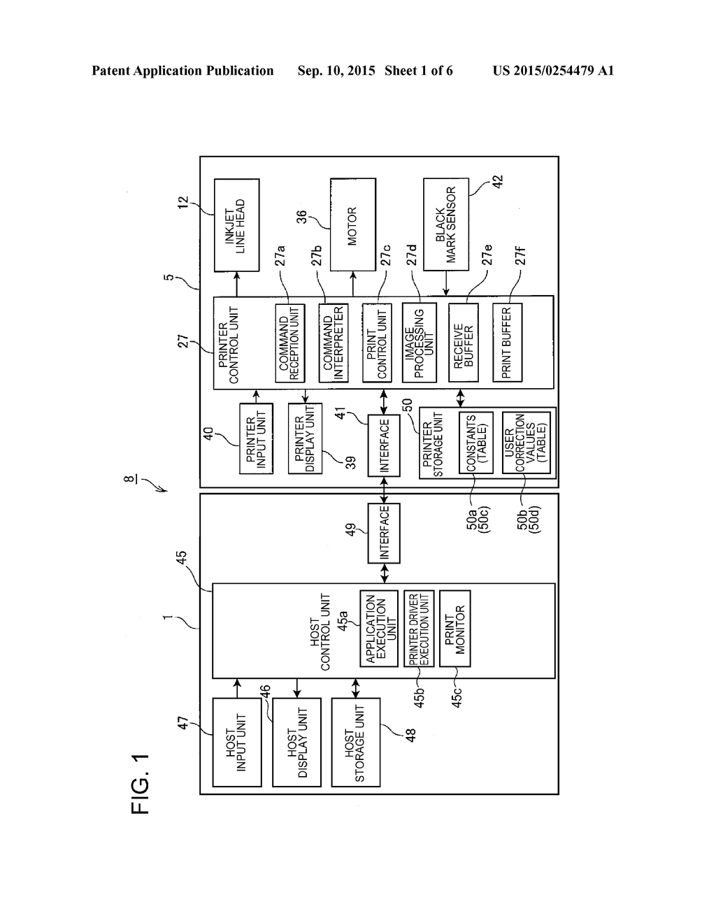 Printing Device, Printing System, and Control Method of a Printing Device - diagram, schematic, and image 02