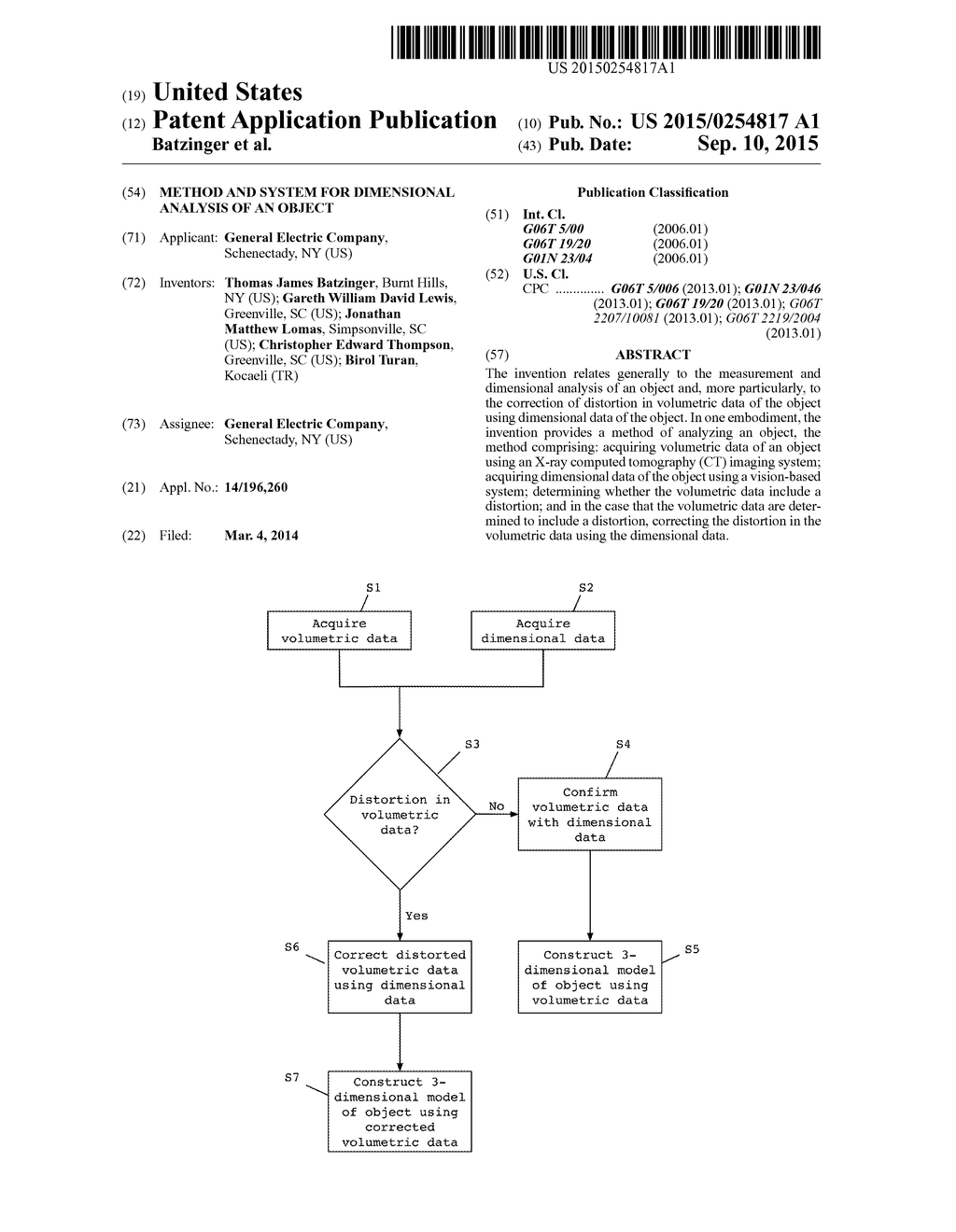 METHOD AND SYSTEM FOR DIMENSIONAL ANALYSIS OF AN OBJECT - diagram, schematic, and image 01