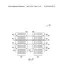 APPARATUSES INCLUDING MEMORY ARRAYS WITH SOURCE CONTACTS ADJACENT EDGES OF     SOURCES diagram and image