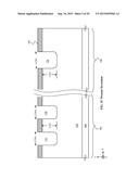 HIGH DENSITY MOSFET ARRAY WITH SELF-ALIGNED CONTACTS ENHANCEMENT PLUG AND     METHOD diagram and image