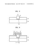 SEMICONDUCTOR DEVICE INCLUDING A GATE ELECTRODE ON A PROTRUDING GROUP     III-V MATERIAL LAYER AND METHOD OF MANUFACTURING THE SEMICONDUCTOR DEVICE diagram and image