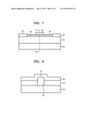 SEMICONDUCTOR DEVICE INCLUDING A GATE ELECTRODE ON A PROTRUDING GROUP     III-V MATERIAL LAYER AND METHOD OF MANUFACTURING THE SEMICONDUCTOR DEVICE diagram and image