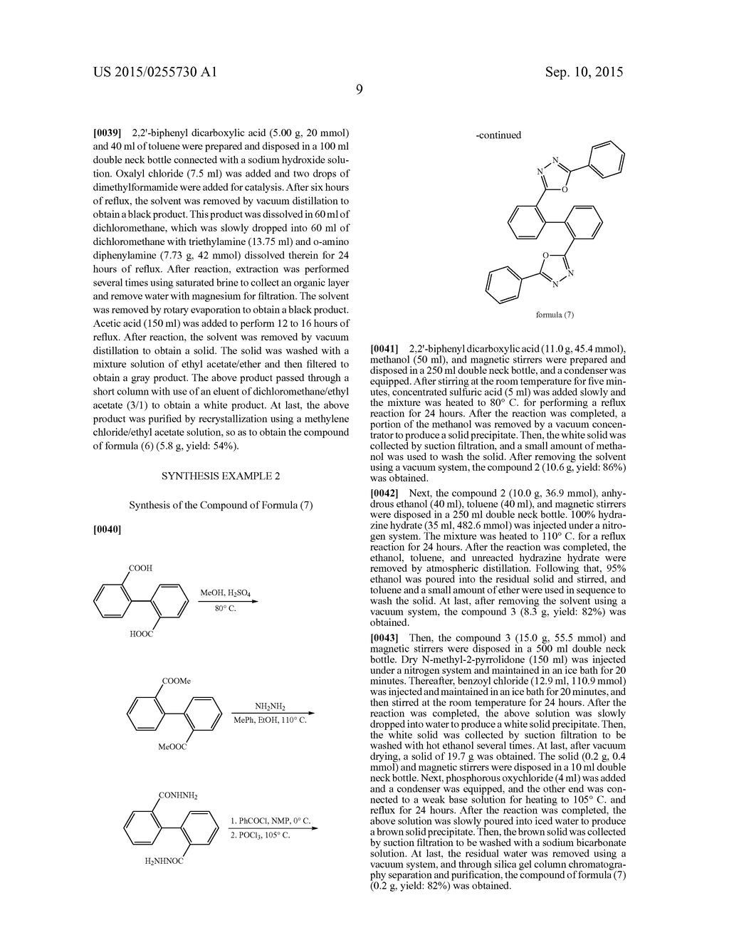 BIPHENYL DERIVATIVE AND ORGANIC ELECTROLUMINESCENT DEVICE - diagram, schematic, and image 14