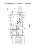 MICROWAVE COUPLING STRUCTURE FOR SUPPRESSING COMMON MODE SIGNALS WHILE     PASSING DIFFERENTIAL MODE SIGNALS BETWEEN A PAIR OF COPLANAR WAVEGUIDE     (CPW) TRANSMISSION LINES diagram and image