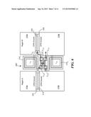 MICROWAVE COUPLING STRUCTURE FOR SUPPRESSING COMMON MODE SIGNALS WHILE     PASSING DIFFERENTIAL MODE SIGNALS BETWEEN A PAIR OF COPLANAR WAVEGUIDE     (CPW) TRANSMISSION LINES diagram and image