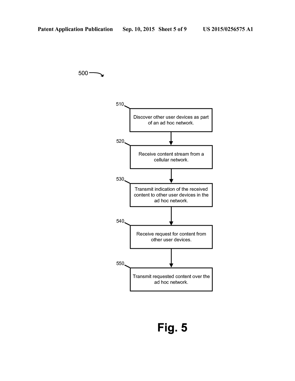 STREAMING CONTENT USING AD HOC NETWORKS OF USER DEVICES - diagram, schematic, and image 06