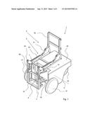 UPRIGHT WHEELCHAIR WITH A CHASSIS, AND A SEAT ARRANGED PIVOTABLY ON THE     CHASSIS diagram and image