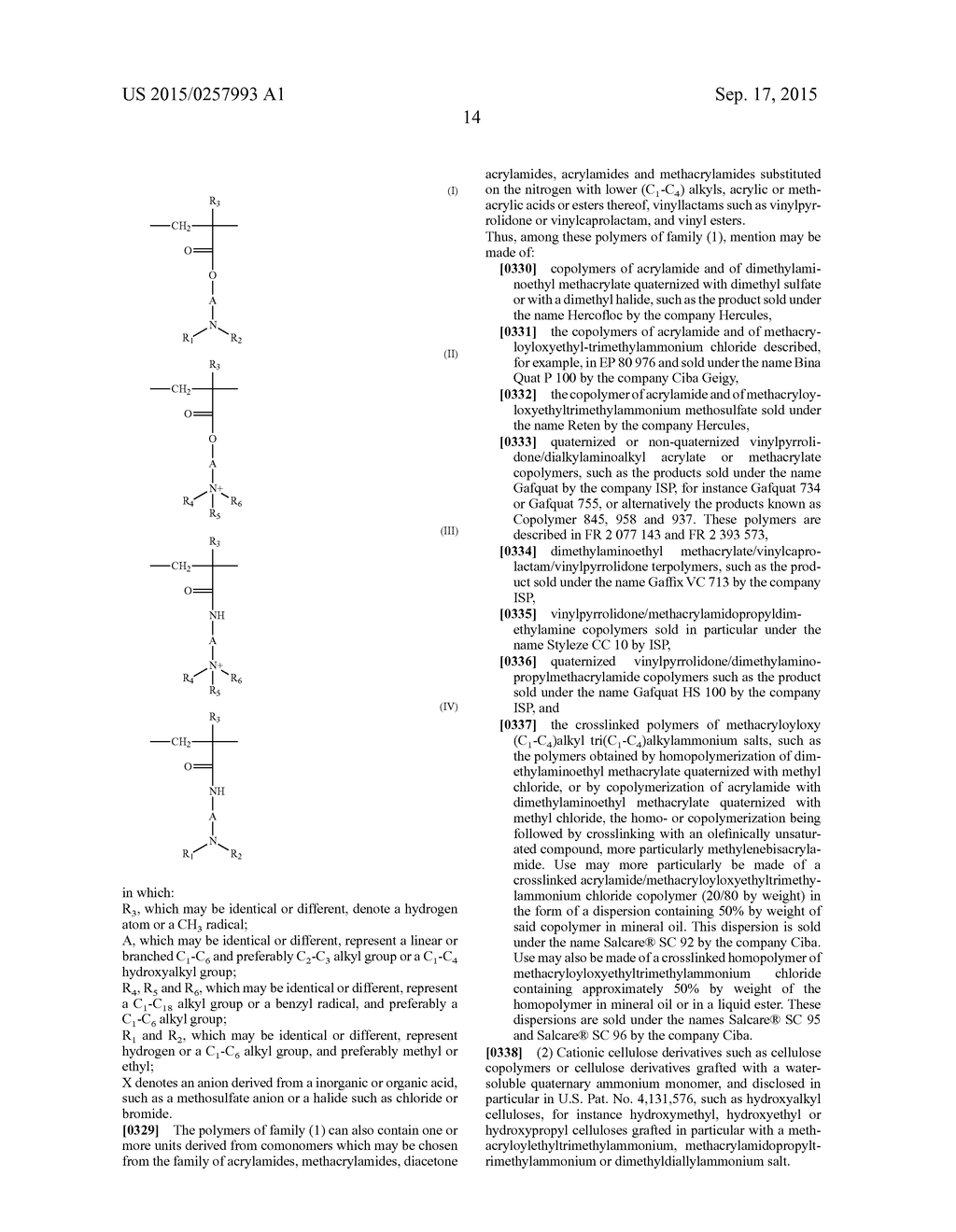 DYEING COMPOSITION COMPRISING A FATTY SUBSTANCE, A NON-IONIC GUAR GUM, AN     AMPHOTERIC SURFACTANT AND A NON-IONIC OR ANIONIC SURFACTANT, AND AN     OXIDIZING AGENT, DYEING PROCESS AND SUITABLE DEVICE - diagram, schematic, and image 15