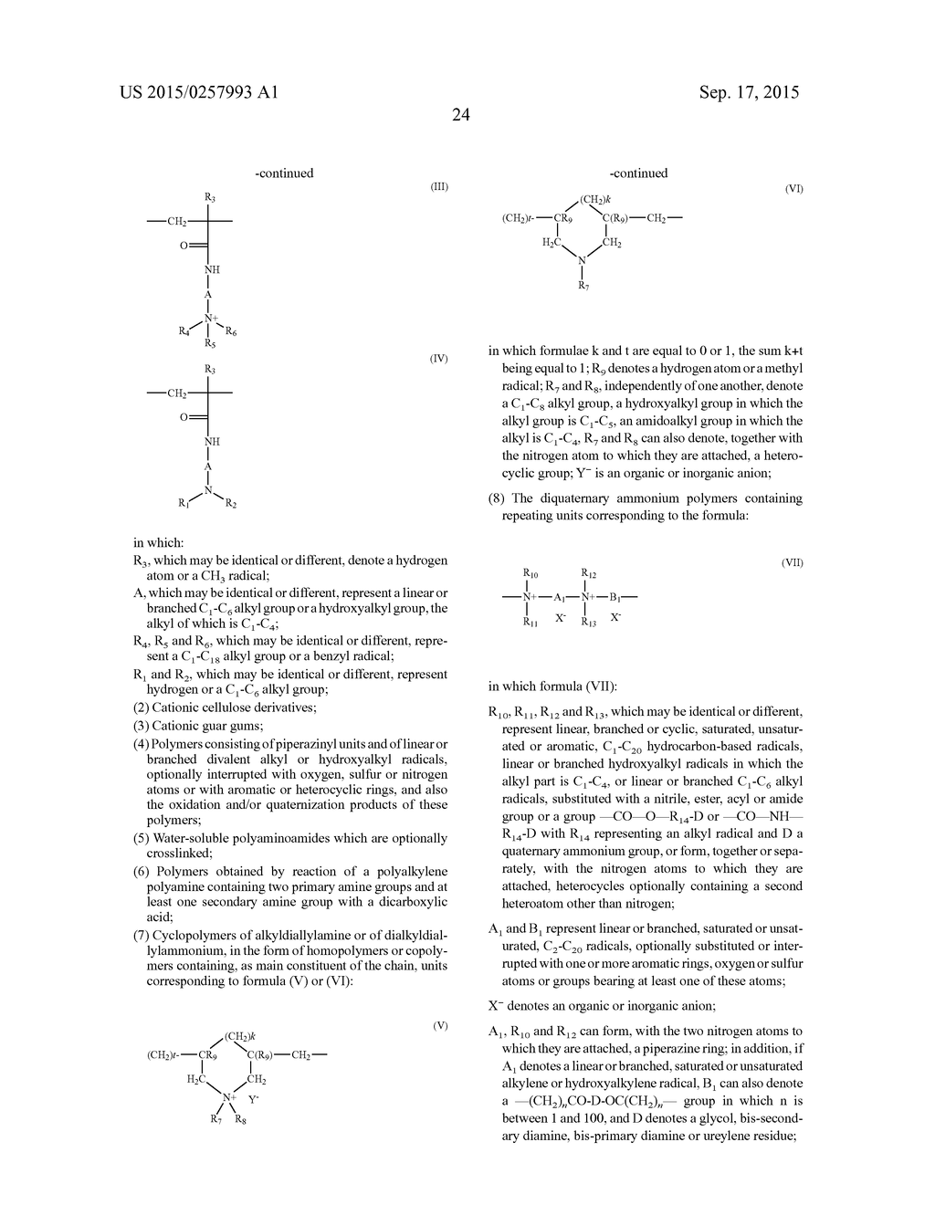 DYEING COMPOSITION COMPRISING A FATTY SUBSTANCE, A NON-IONIC GUAR GUM, AN     AMPHOTERIC SURFACTANT AND A NON-IONIC OR ANIONIC SURFACTANT, AND AN     OXIDIZING AGENT, DYEING PROCESS AND SUITABLE DEVICE - diagram, schematic, and image 25