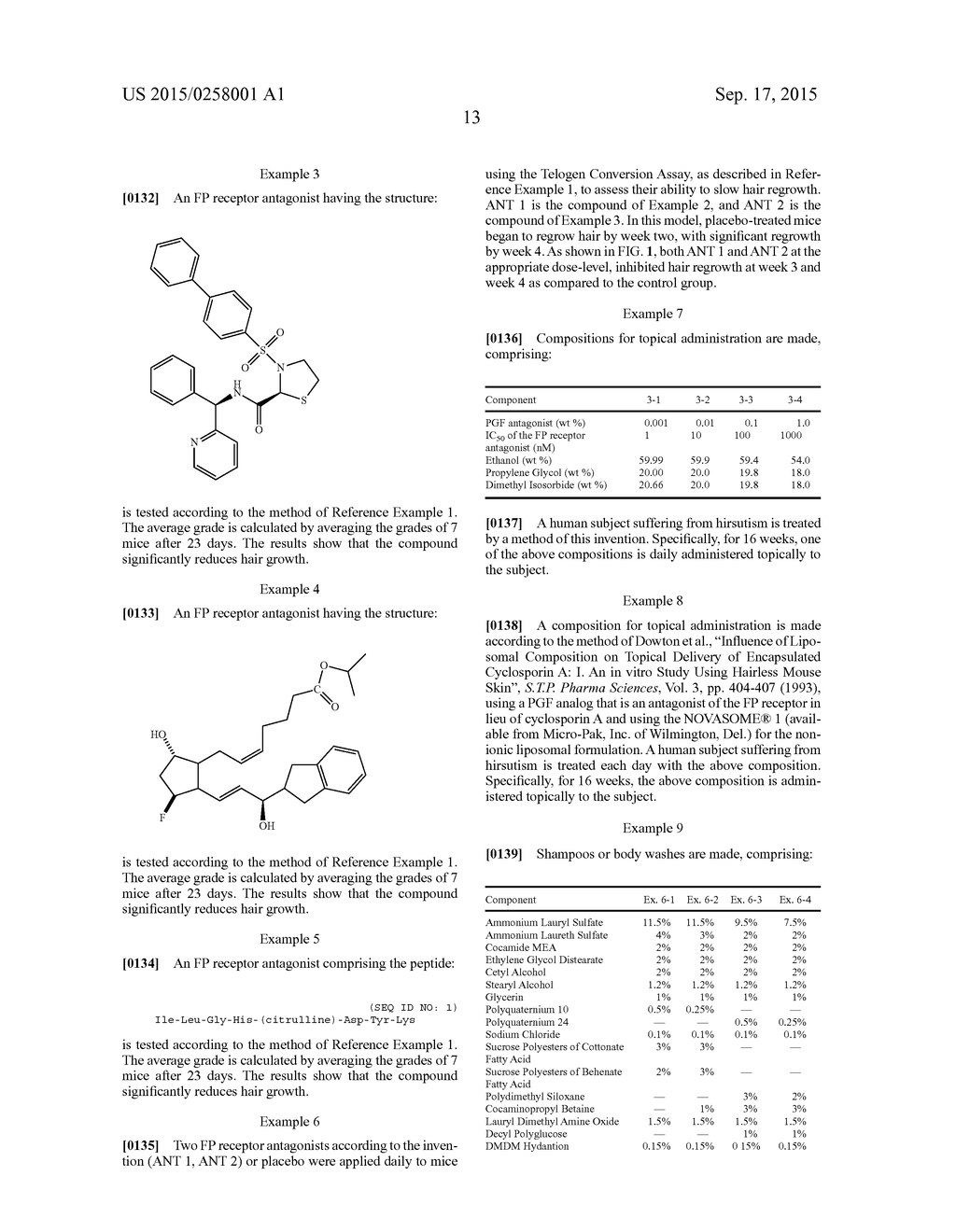 COMPOSITIONS AND METHODS FOR INHIBITING HAIR GROWTH - diagram, schematic, and image 15