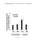 USE OF miR-221 AND 222 LOWERING AGENTS TO PREVENT CARDIOVASCULAR DISEASE     IN DIABETIC SUBJECTS diagram and image