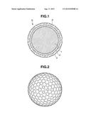 MULTI-PIECE SOLID GOLF BALL diagram and image