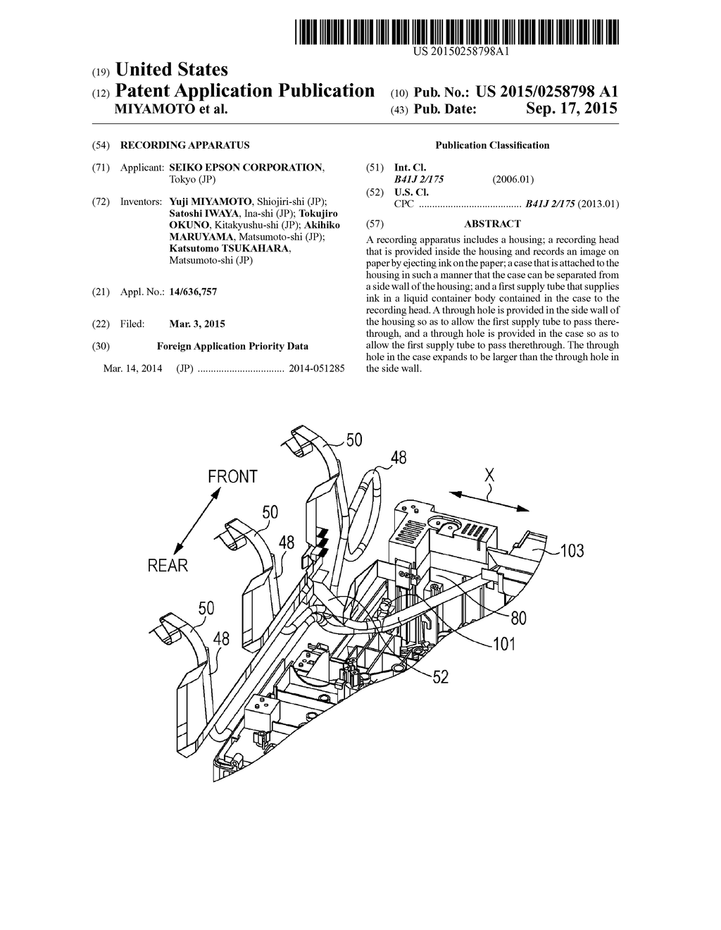 RECORDING APPARATUS - diagram, schematic, and image 01