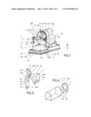 DEVICE FOR HOLDING A CAMERA HAVING A SLOTTED GUIDE diagram and image