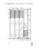 Container Having Door Assembly and Multiple Layers of Tracks diagram and image