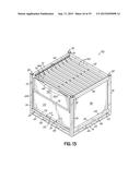 Container Having Door Assembly and Multiple Layers of Tracks diagram and image