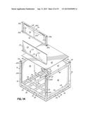 Container Having Door Assembly and Multiple Layers of Tracks diagram and image