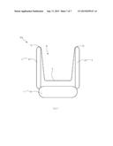 BUFFERING CUSHION WITH SUSPENDING LAYER HUNG BETWEEN INWARD-BENT AIR     COLUMNS diagram and image