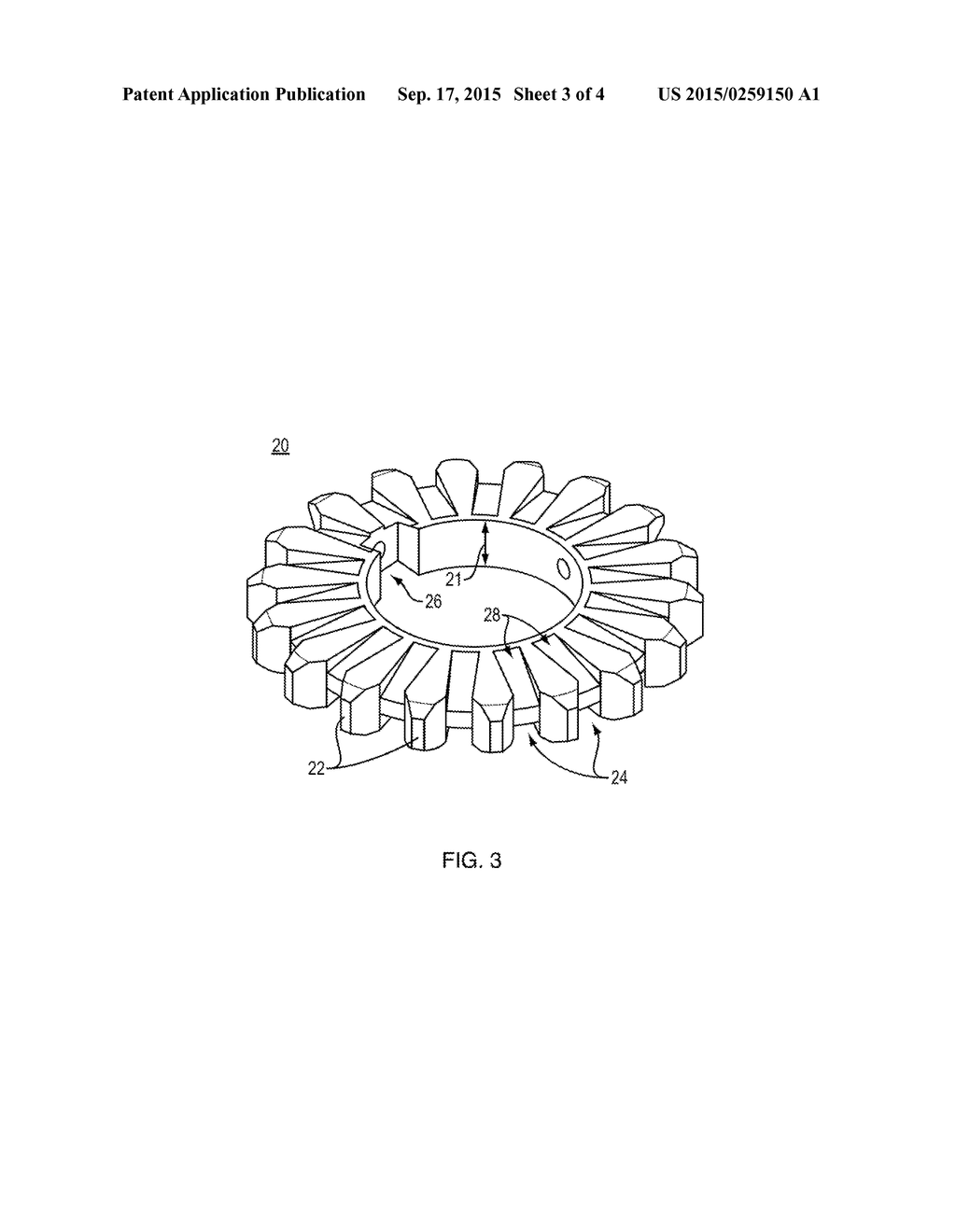 Buildup Shedding Sprocket for Driving a Wire Conveyor Belt - diagram, schematic, and image 04