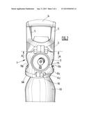 PROTECTIVE CAP WITH PIVOTING ATTACHMENT SYSTEM FOR GAS CYLINDER diagram and image