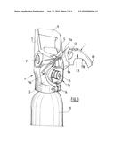 PROTECTIVE CAP WITH PIVOTING ATTACHMENT SYSTEM FOR GAS CYLINDER diagram and image