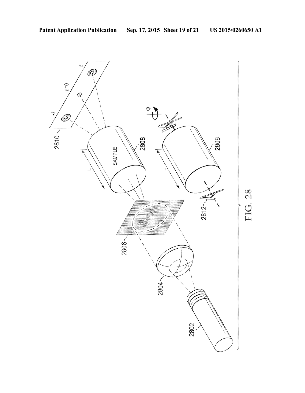 SYSTEM AND METHOD FOR MAKING CONCENTRATION MEASUREMENTS WITHIN A SAMPLE     MATERIAL USING ORBITAL ANGULAR MOMENTUM - diagram, schematic, and image 20