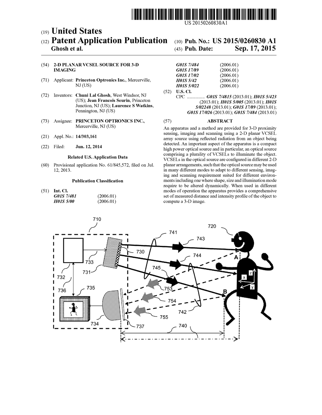 2-D Planar VCSEL Source for 3-D Imaging - diagram, schematic, and image 01