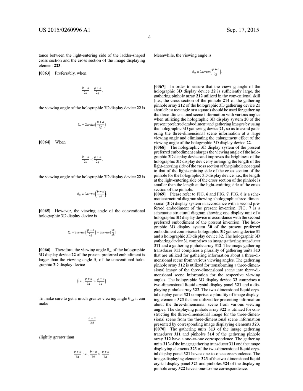 HOLOGRAPHIC 3D DISPLAY DEVICE AND DISPLAY SYSTEM - diagram, schematic, and image 09