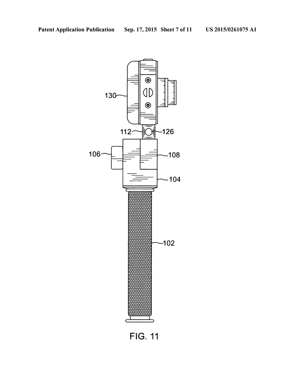 Camera stabilizer with quick-release strap mount - diagram, schematic, and image 08