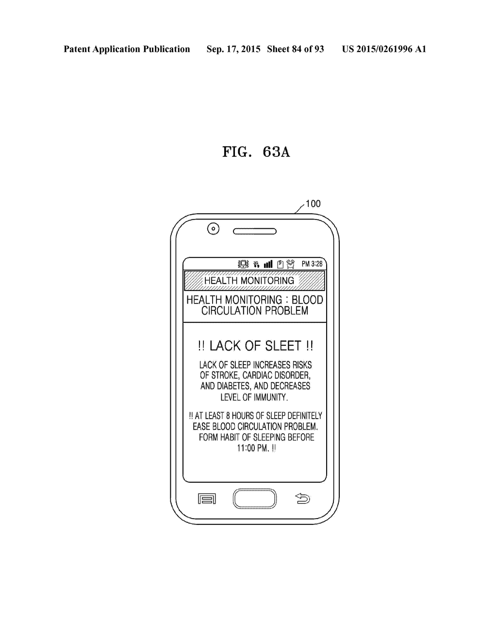 ELECTRONIC APPARATUS FOR PROVIDING HEALTH STATUS INFORMATION, METHOD OF     CONTROLLING THE SAME, AND COMPUTER-READABLE STORAGE MEDIUM - diagram, schematic, and image 85