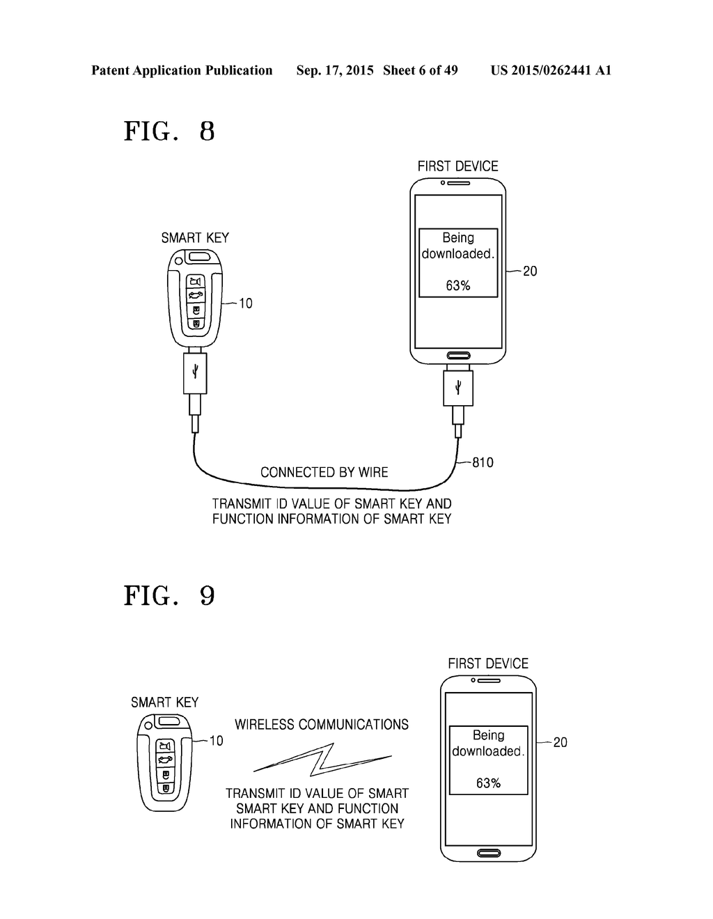 METHOD AND DEVICE FOR SHARING FUNCTIONS OF SMART KEY - diagram, schematic, and image 07